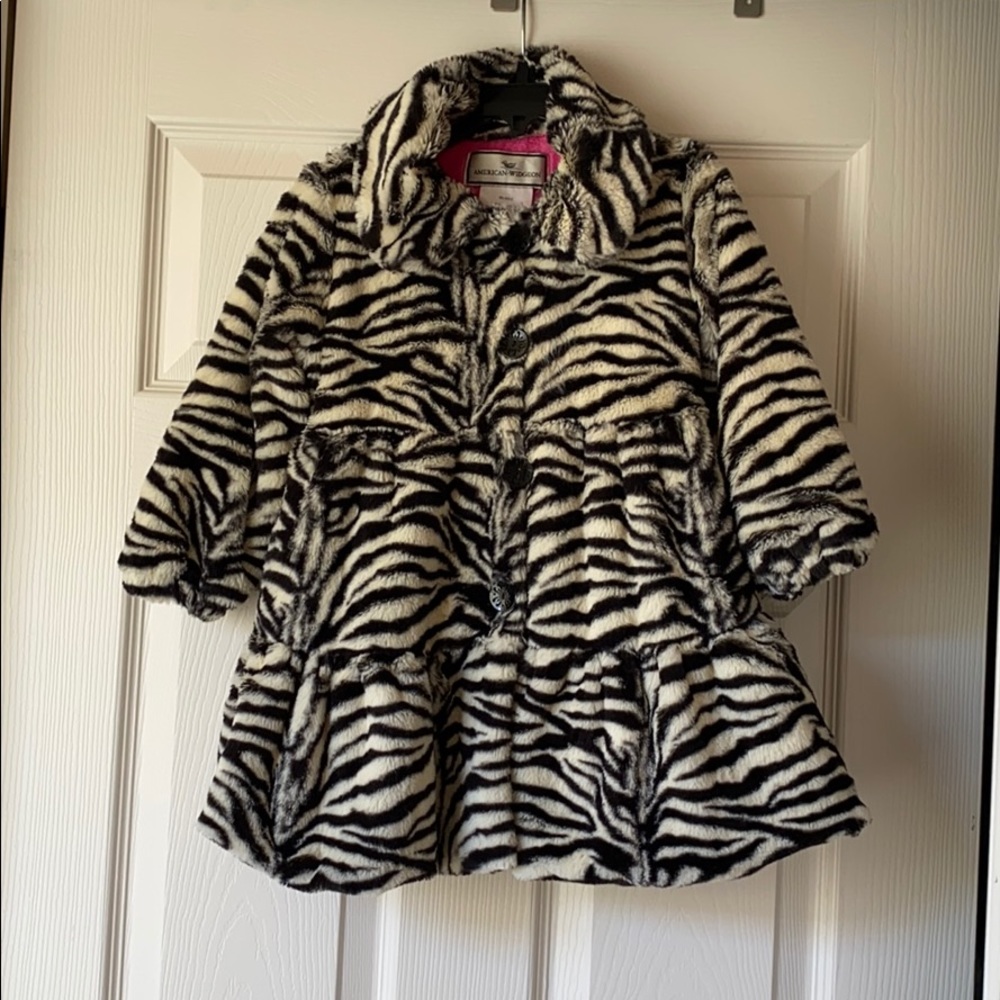 American Widgeon Girls Faux Fur Coat 4T
